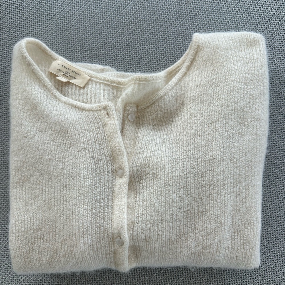 Sezane Gaspard cardigan Ecru size S